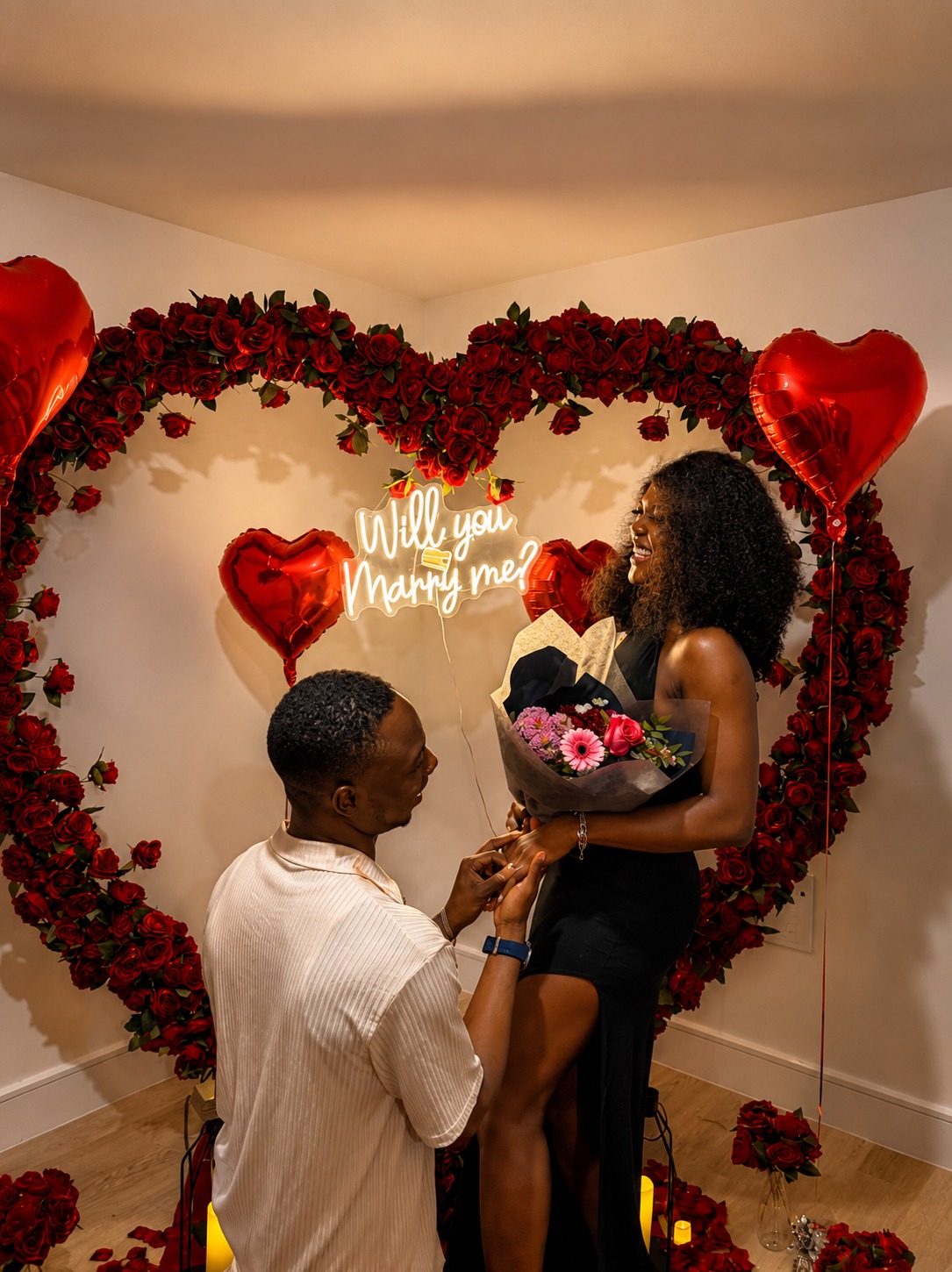 Couple celebrating their love